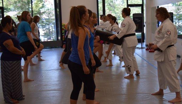 Our black belt ladies are always happy to take a day to better the community, we always have such a wonderful group of women participate!