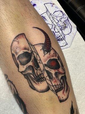 Skull demon by Tattys_by_Trent