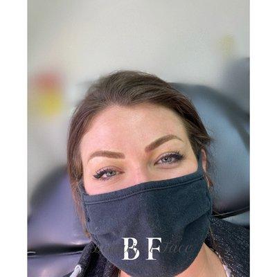 Color correction and cover up with microblading