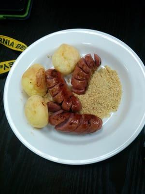 Brazilian sausage and cheesbread