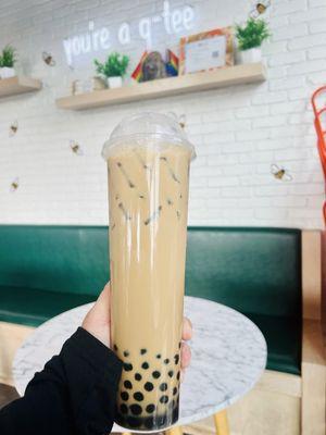 Vietnamese coffee with boba