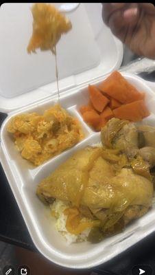 White Rice Yams Southern Crack Mac Baked Chicken