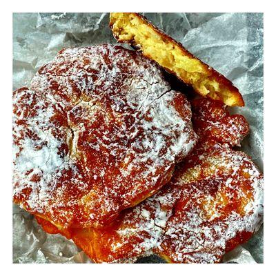 Fresh Polish Apple Fritters."RacuchyzJablkiem" Yammme! Laramie Bakery & Deli Liquors Beers Sweets  Imported Goods Fresh Produce Groceries.