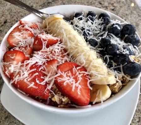 Very COLD Açaí bowl ( red white blue )  $8.50