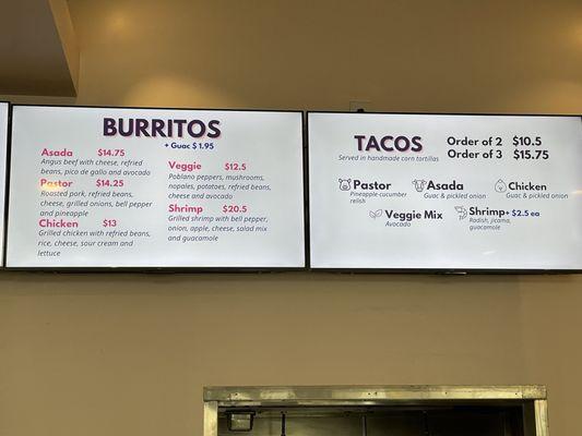 Wall menus