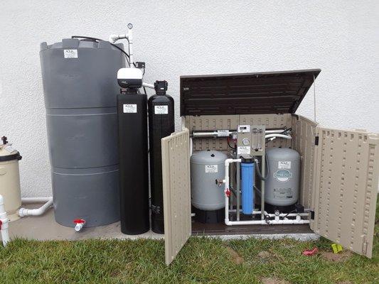 Whole house Reverse osmosis with cabinet