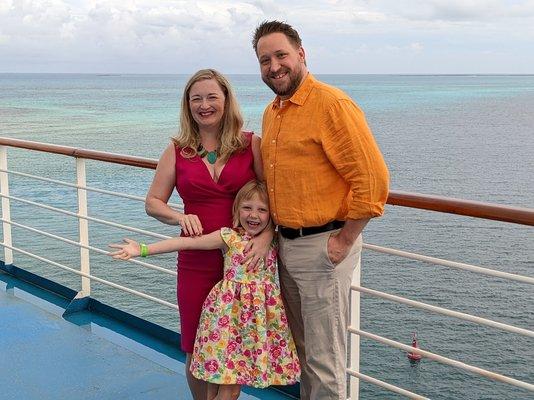 Impromptu family shoot on the deck of the Magic