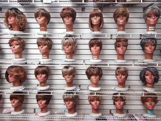 Here is a glimpse of a few of our medium blonde short wigs.