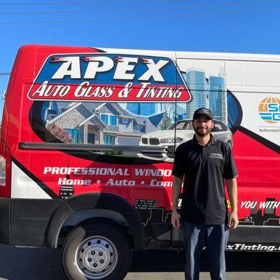 One of our auto glass tint specialists in Santa Maria, CA