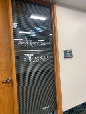 The front door of advanced laser clinic