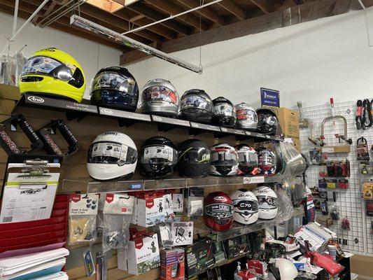 Arai, Shoei, Suomy, HJC and KBC helmets