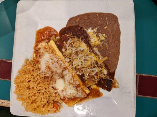 The Combo #23 - Chile Relleno & Chicken Tamale