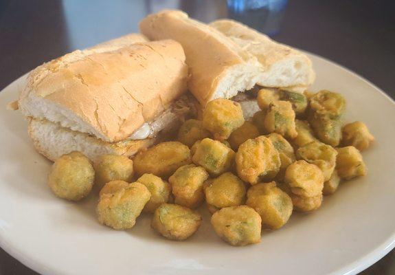 French dip with a side of okra