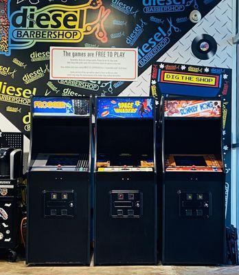 Vintage arcade games