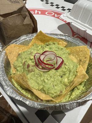 Guacamole and chips