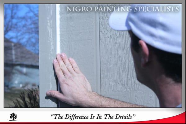 Nigro Painting Specialists house painting company in overland park exterior painting and wood rot repair in lees summit.