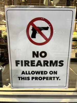 No Firearms!