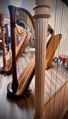 Lovely selection of pedal harps