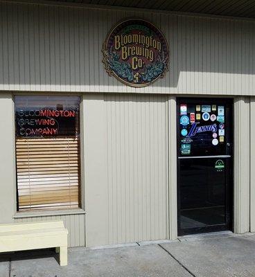 Entrance to the brewery/bar seating