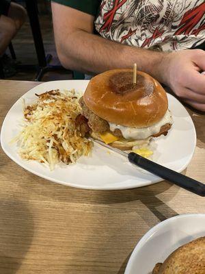 Chicken fried steak sandwich