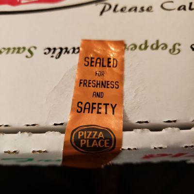 Safety seal for an allergy-friendly experience.