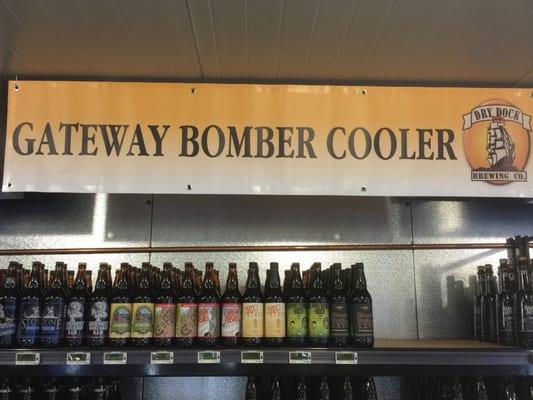 Gateway Liquor has a wide variety of beer with a walk-in Bomber Cooler!