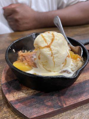 Peach cobbler