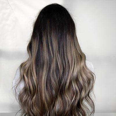 Ashy blonde balayage