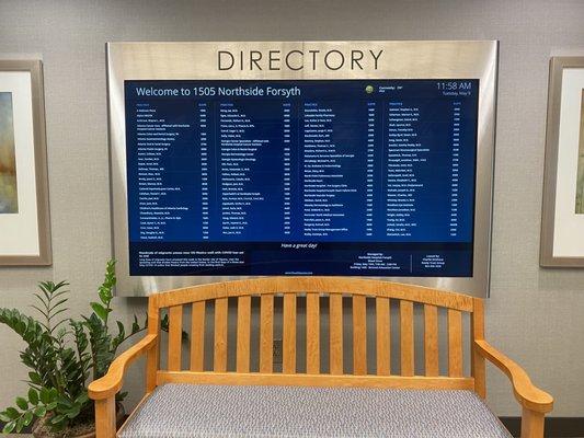 Directories for 1505 building