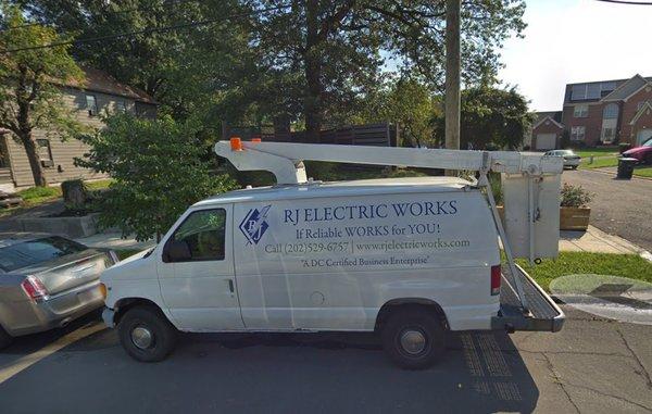 Our work van is always ready to serve any electrical emergency call. RJ Electric Works