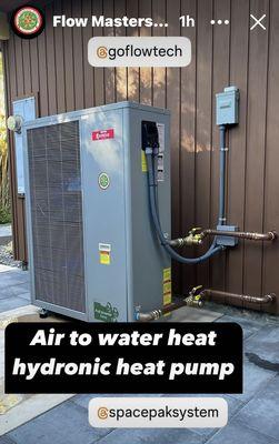 Air to water heat Hydronic Heat Pump