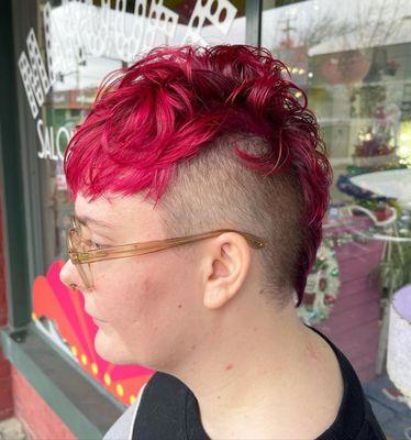 Haircut & vivid color by Anna, @annaw.hair on instagram