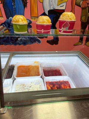 Ice cream selection