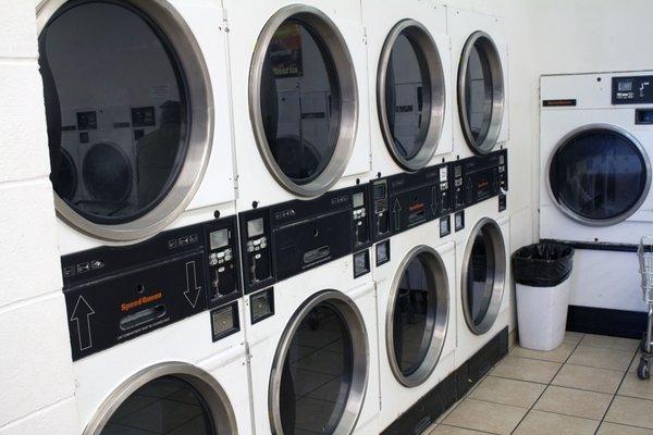 Multiple dryers are available to make your wash and dry quick and easy.