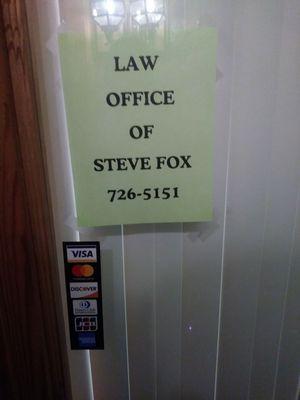 At the office for personal injury attorney Steve Fox.