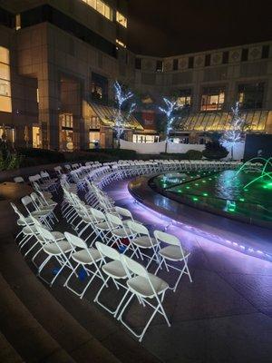 White folding chairs no padding ...great for all events.