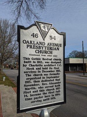 Oakland Avenue Presbyterian Church, Rock Hill