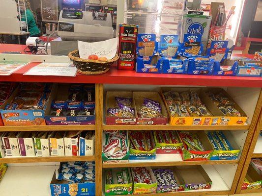 More snacks / checkout counter