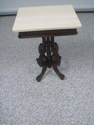 Victorian small table with marble top