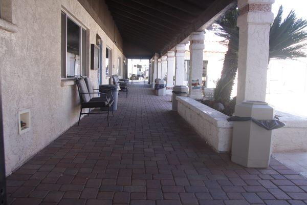 2024 Walkway to clubhouse and pool/courtyard.