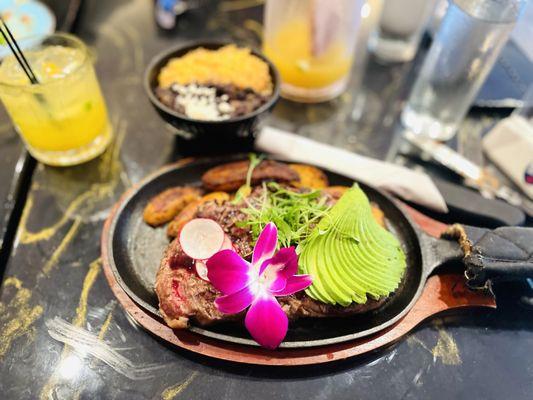 Carne Asada 14oz Grilled Skirt Steak, Oven roasted potato,