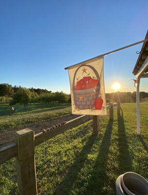 Apple Flag For The Farm