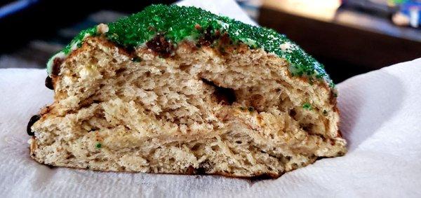 Slice of King Cake