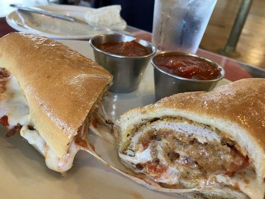 Veal parm sub. Lunch. Get this!!