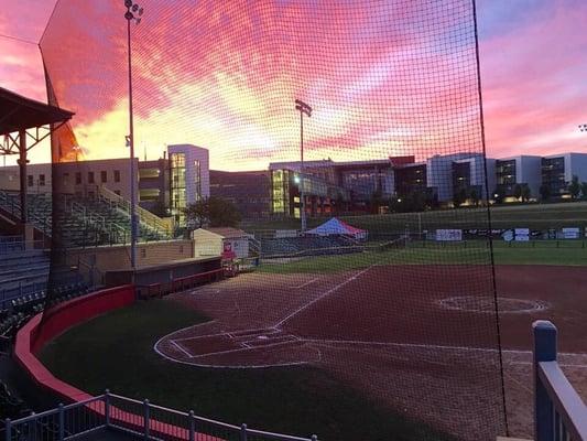 Firestone Stadium in the early morning