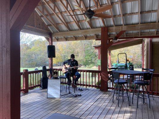 Outdoor patio and live music