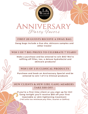 You're Invited!! Please join us OCT 17th 4-7pm for a fun happy hour to celebrate our 7th Anniversary!!