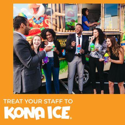 Staff appreciation day Book Kona Ice and see their faces light up with excitement!