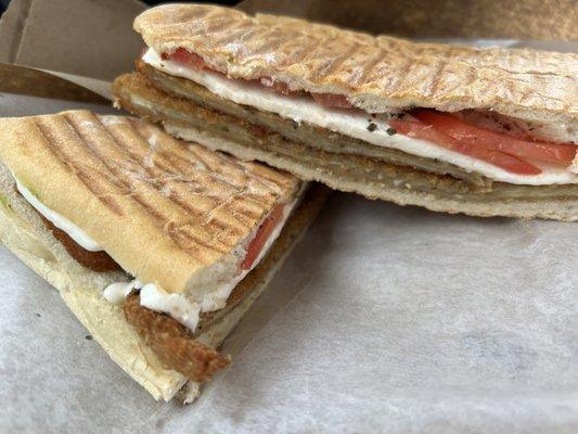 This is the FIRST panini which was delicious and the bread was light and airy.