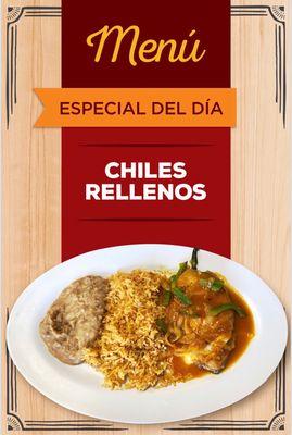 Chile relleno con su rica salsa